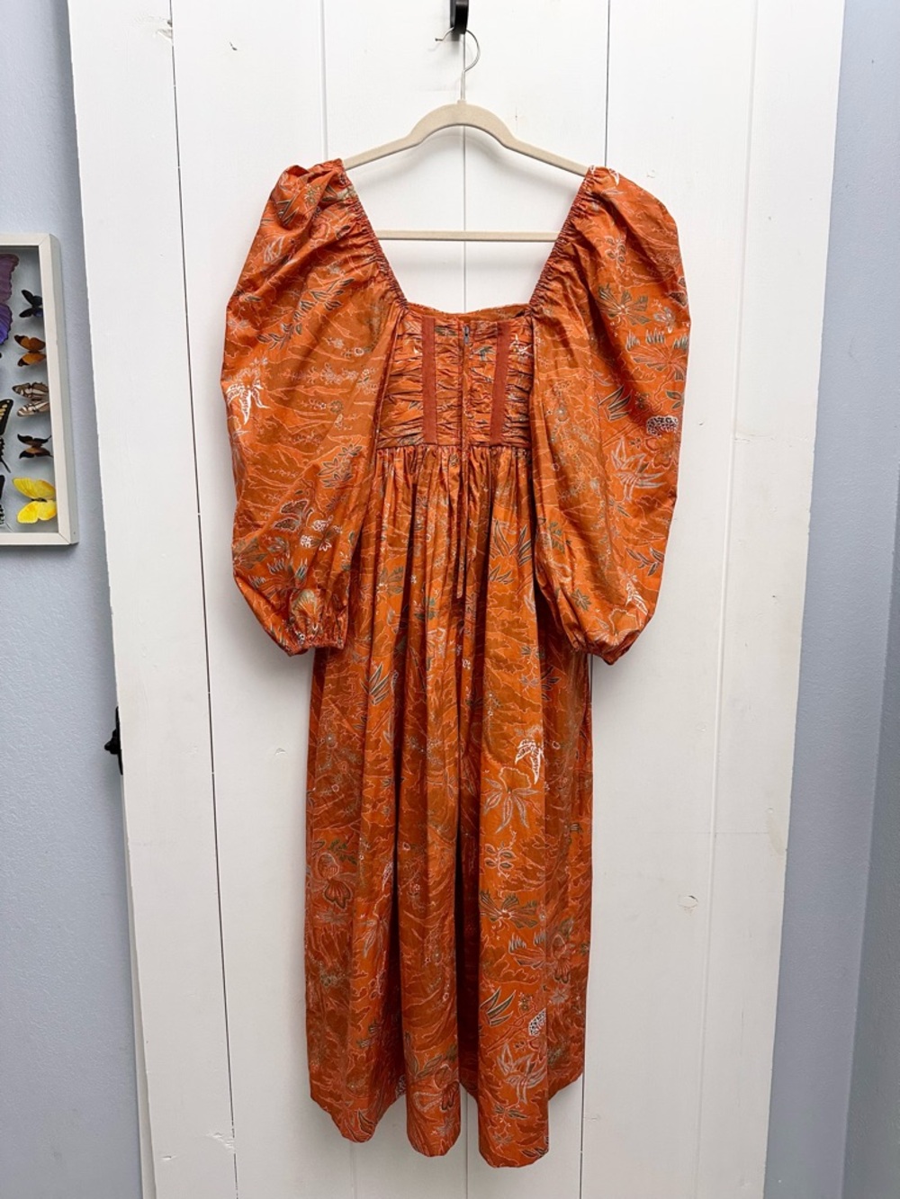 Ulla Johnson Leilani Cotton Maxi Dress In Red Orchid Size 6 - Picture 12 of 16